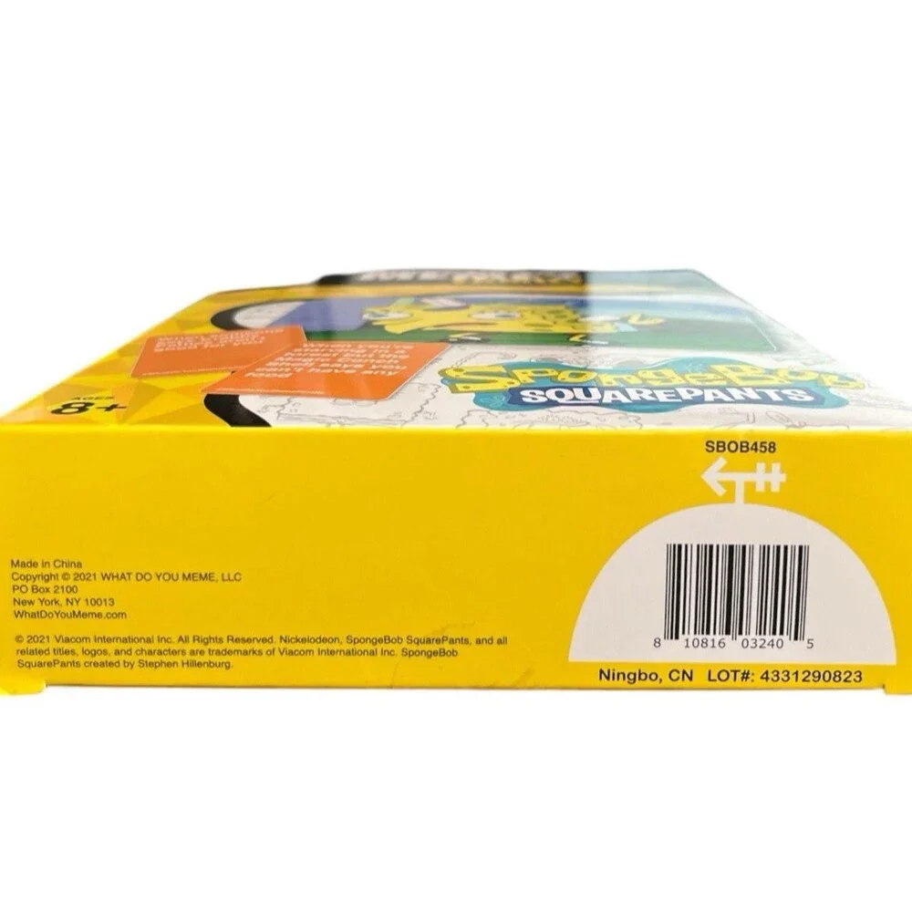 Nickelodeon SpongeBob SquarePants What Do You Meme Family Edition Card Game
